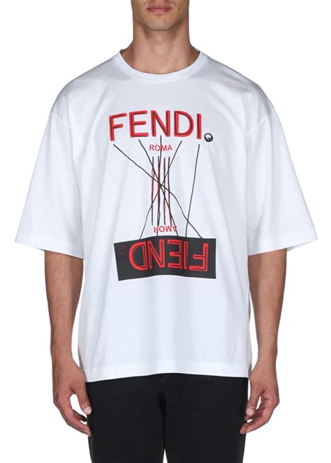 fendi t-shirt homme|fendi fiend t shirt.